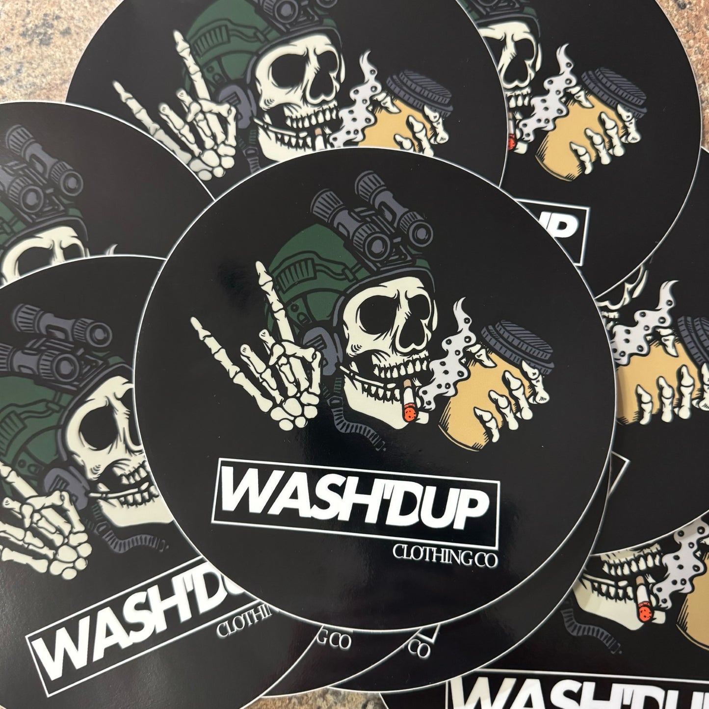 Wash'd Up Circle Sticker - Pre-Release